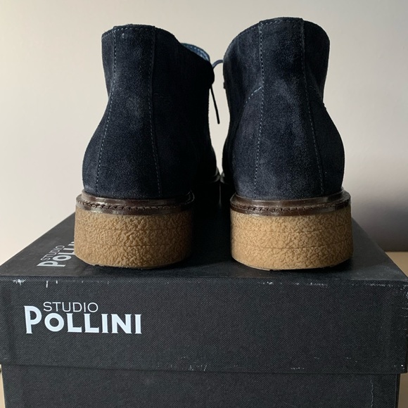 Pollini blue suede ankle boots, blue, size 39 - Picture 8 of 8